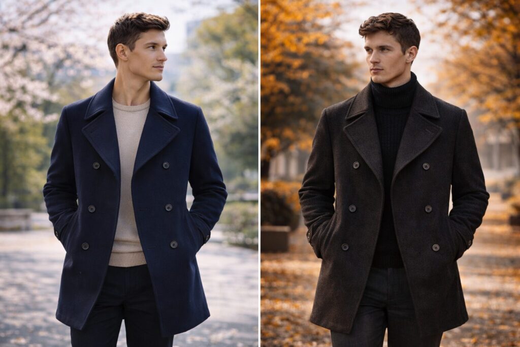 Pコート春秋の違い