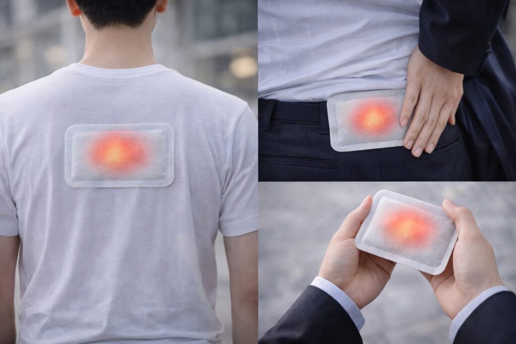 カイロを貼る場所と注意点