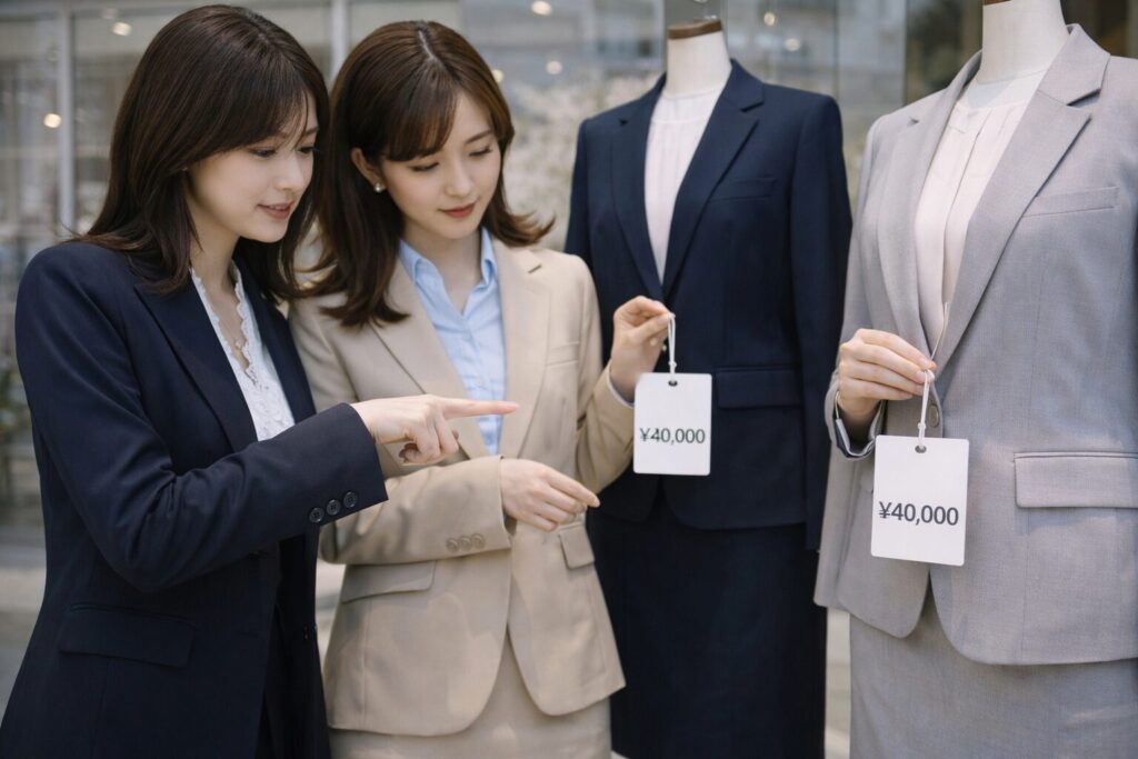 スーツの相場と選び方