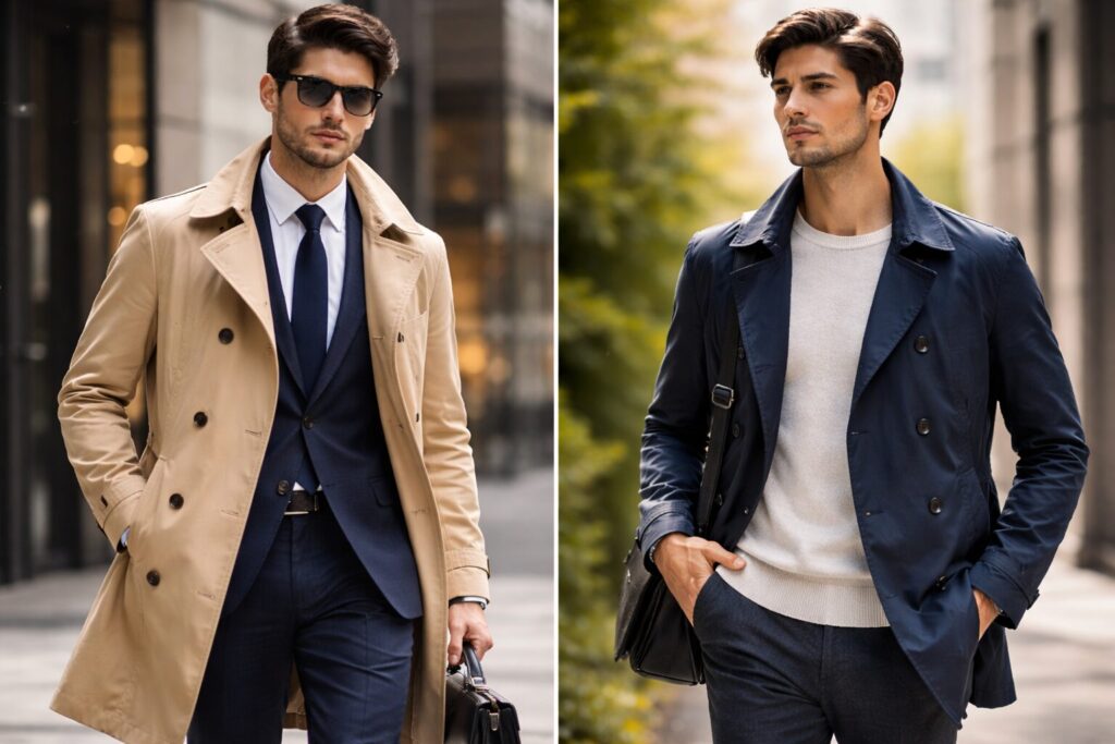 トレンチコートの使い分け