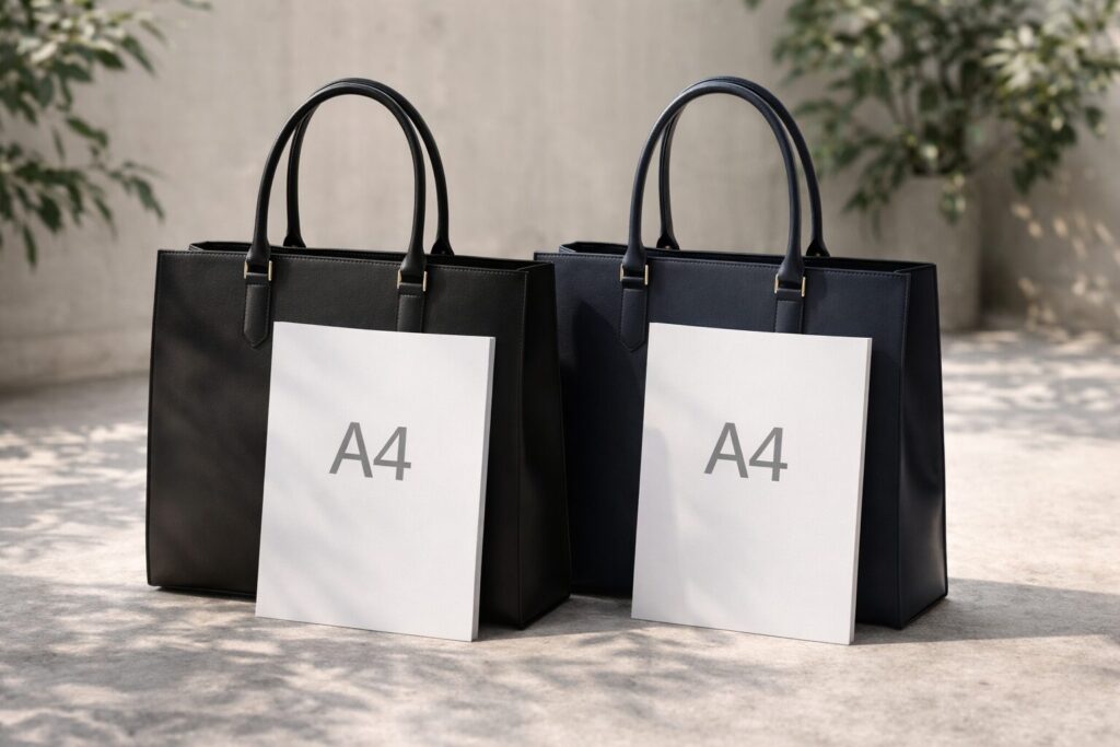 バッグはA4自立型が安心