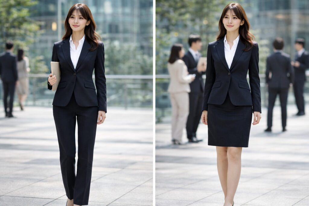 パンツとスカートの印象差