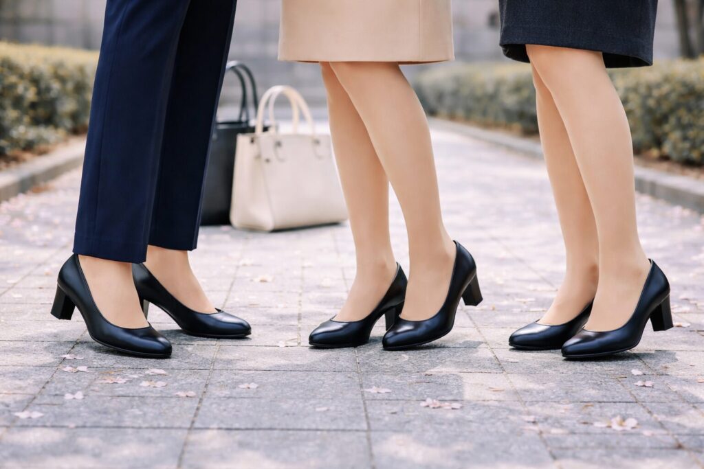パンプスは黒が安心