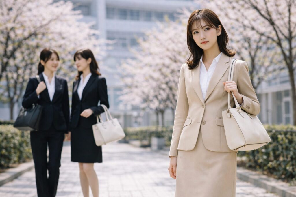 ベージュは入学式で浮く？