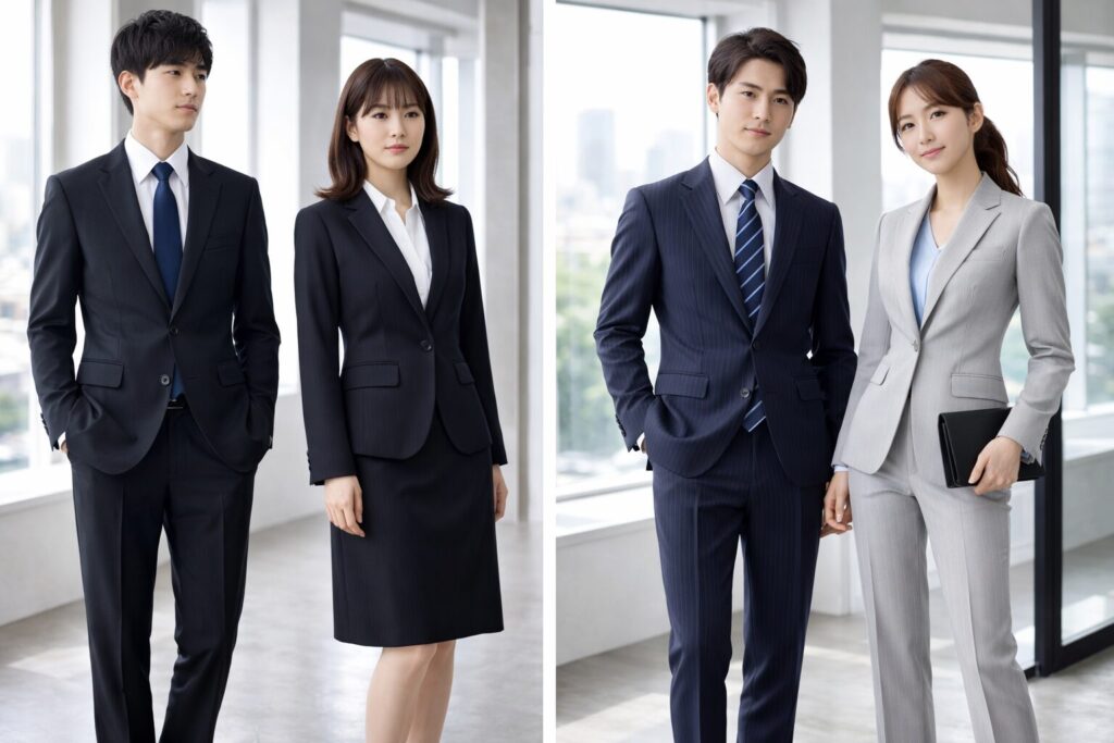 リクルートスーツとの違い