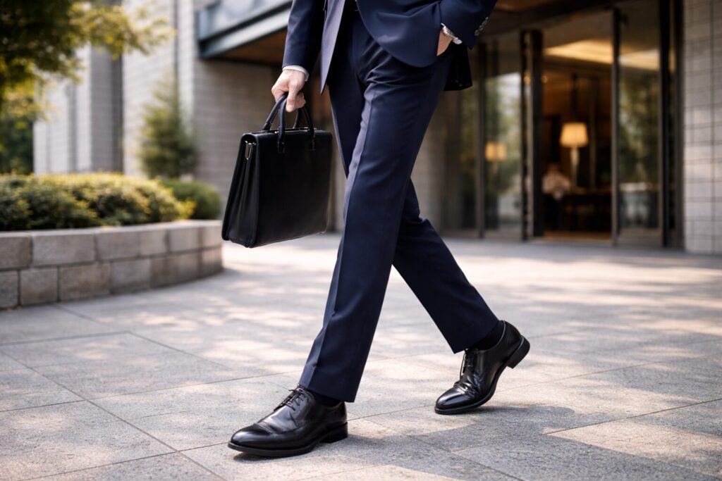 入学式スーツに合う父親の靴選び