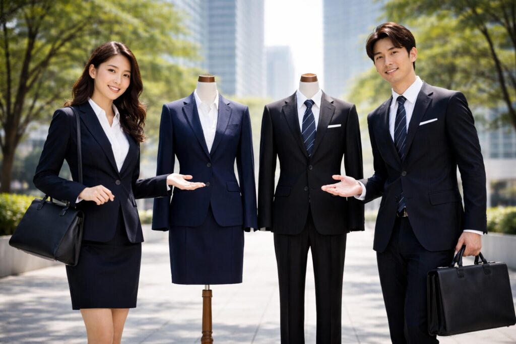 入社式でそのまま着てもいい？