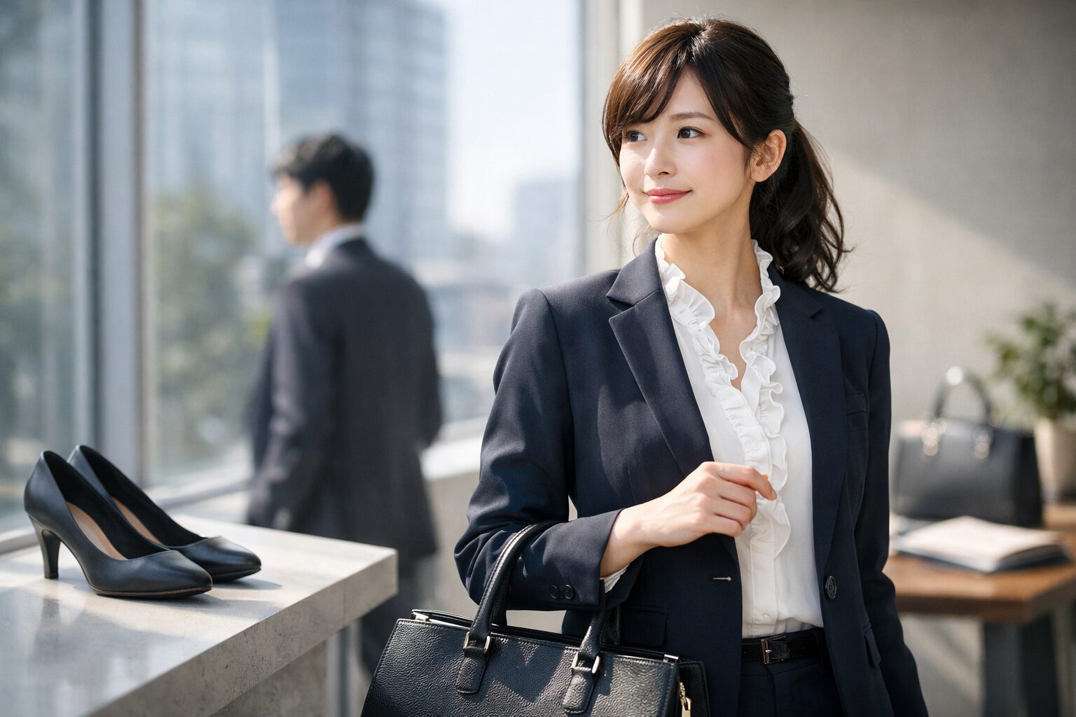 入社式でスーツにフリルはOK？失敗しない選び方