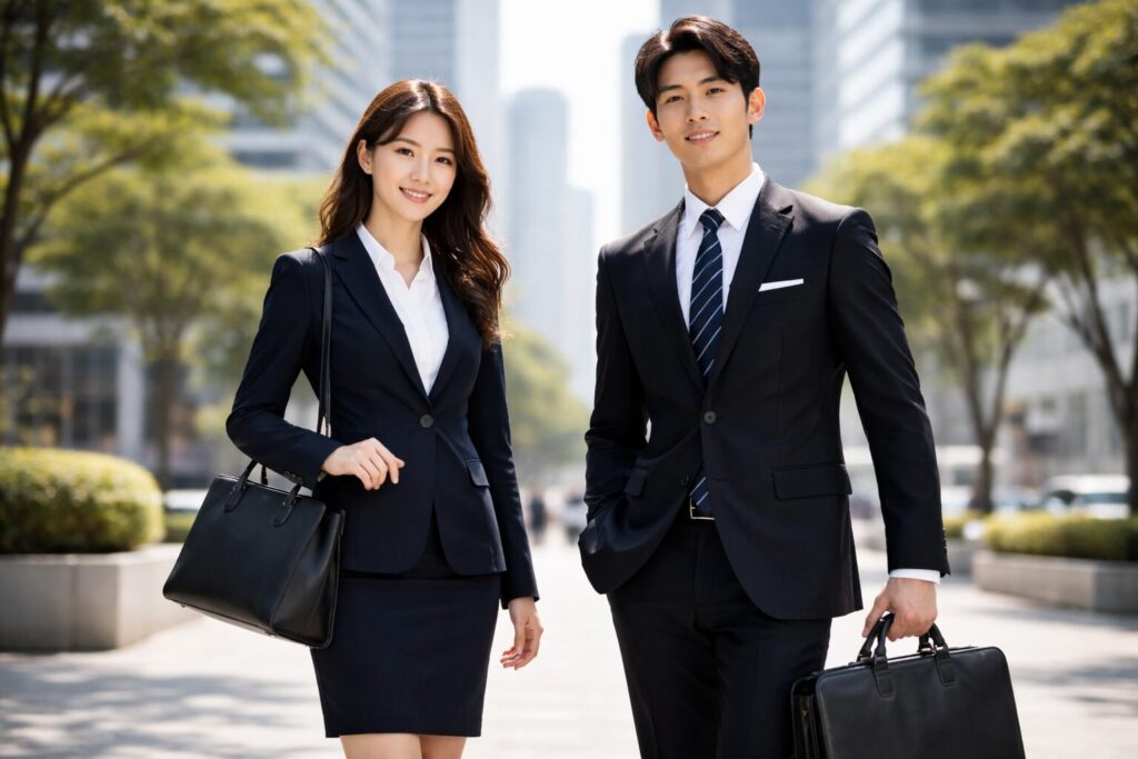 入社式でリクルートスーツはダメ？