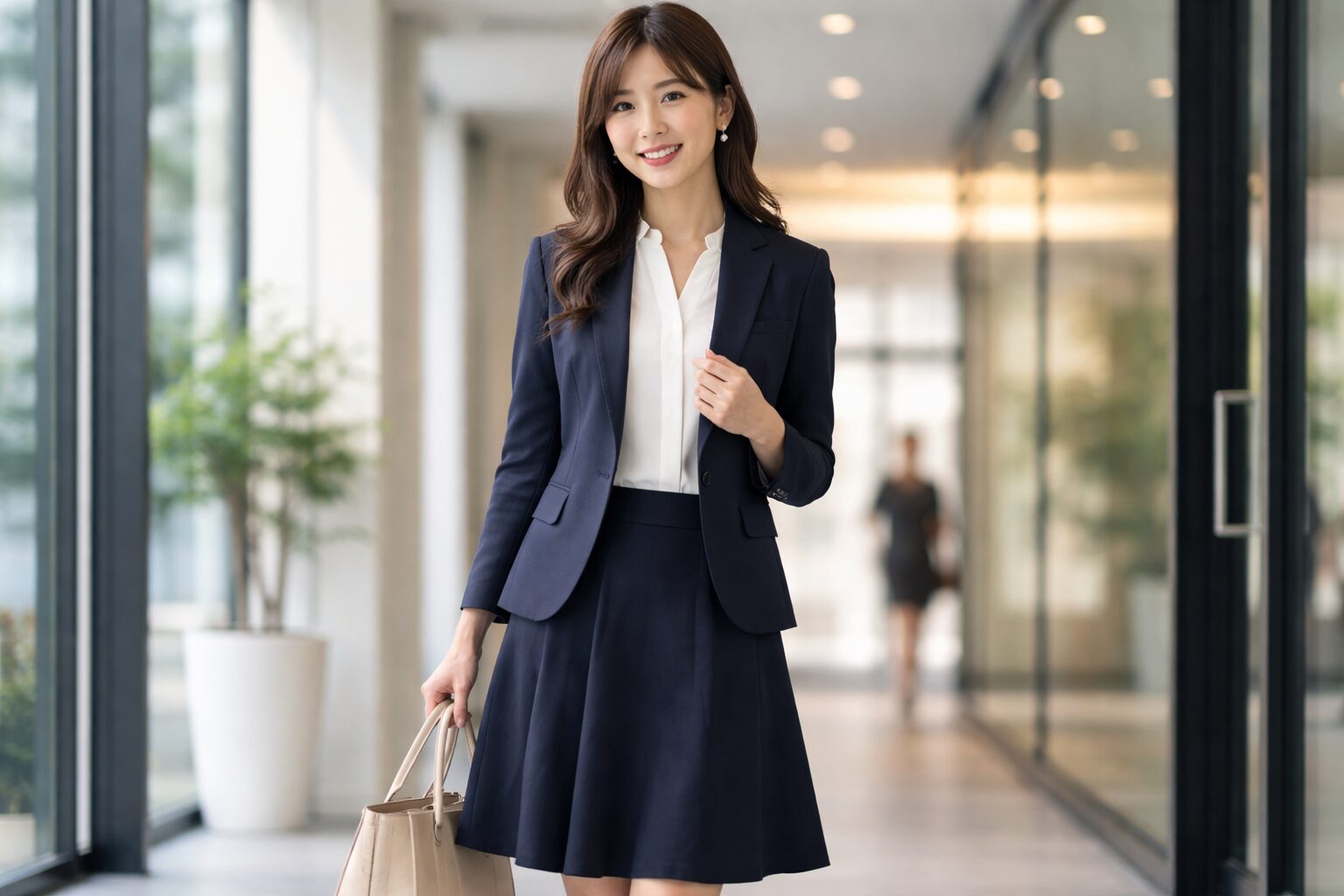 入社式のスーツでフレアスカートはあり？失敗しない選び方