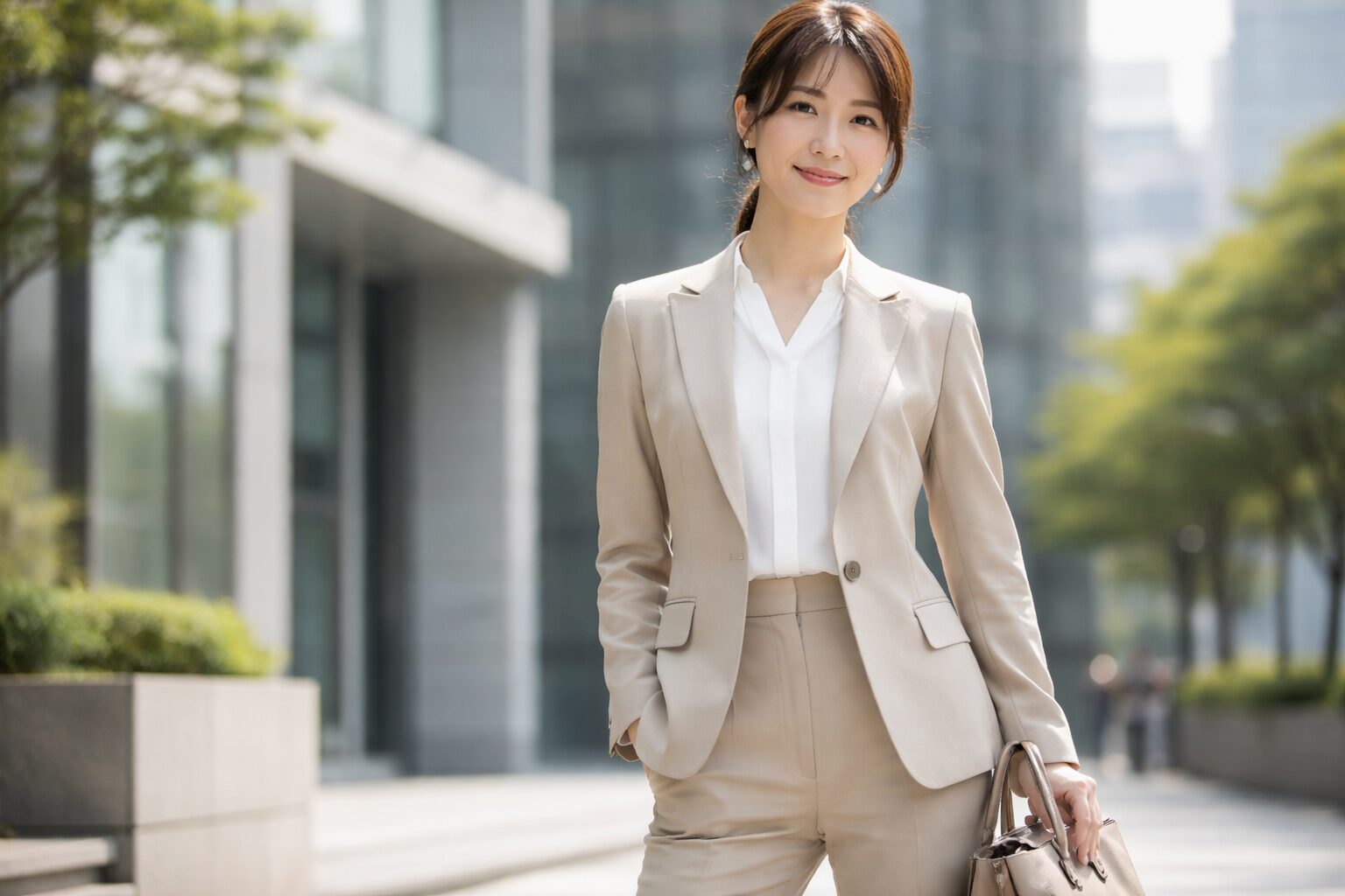 入社式のスーツでベージュはあり？業界別の正解と選び方