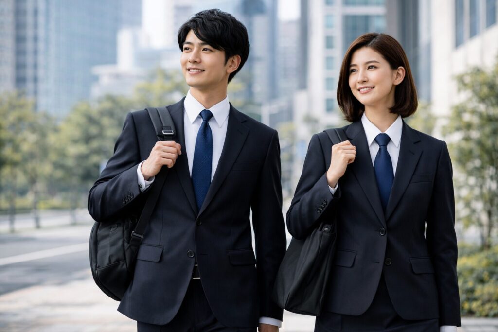 入社式は就活スーツでも問題ないか
