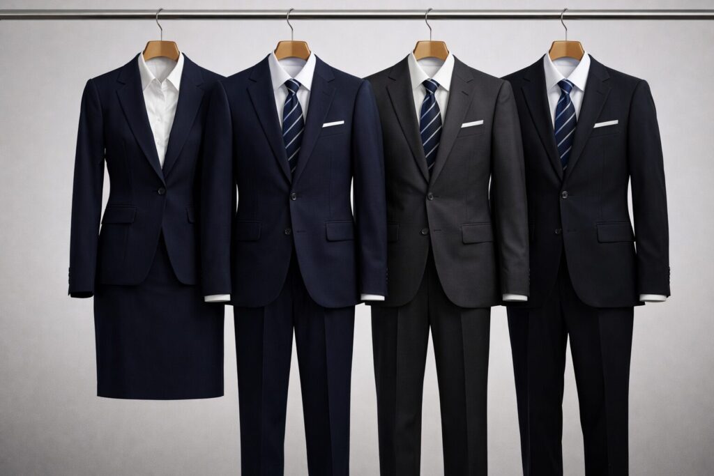 入社式スーツの色選びの基本
