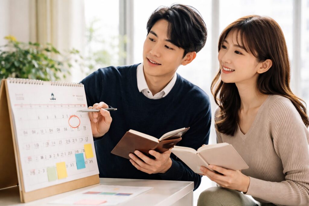 入社式スーツはいつから準備？