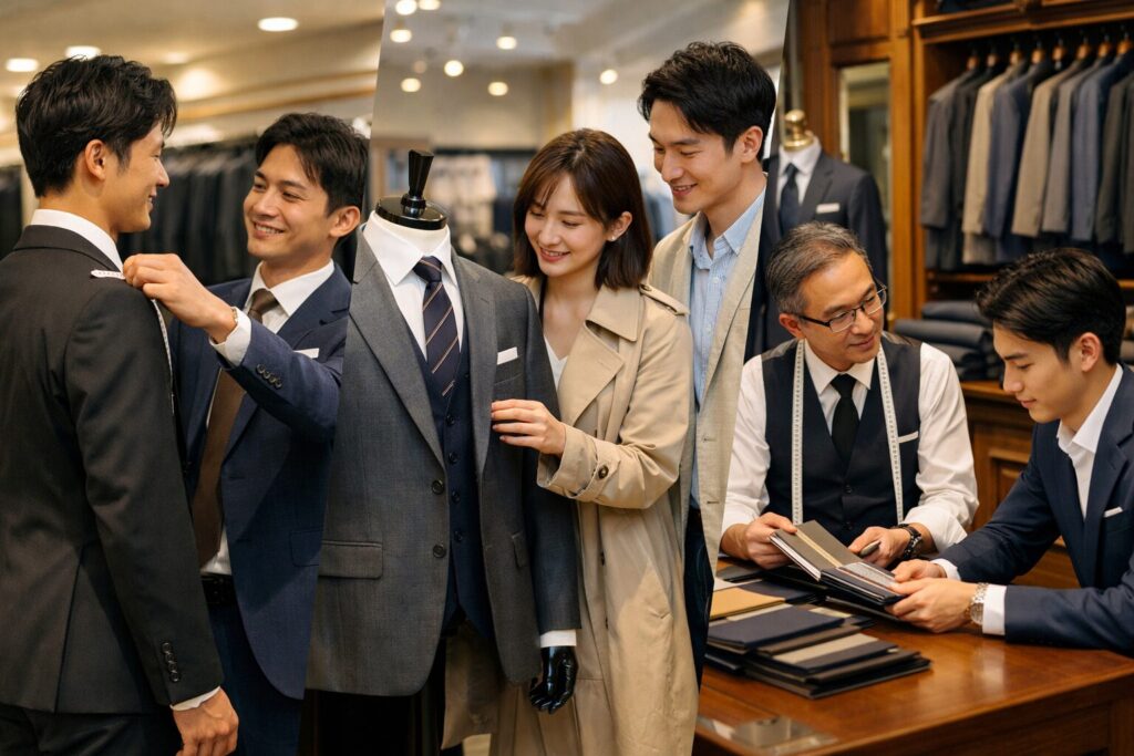 入社式スーツはどこで買う？