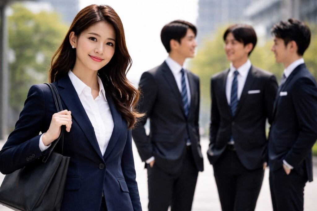 入社式スーツは女性も使える？