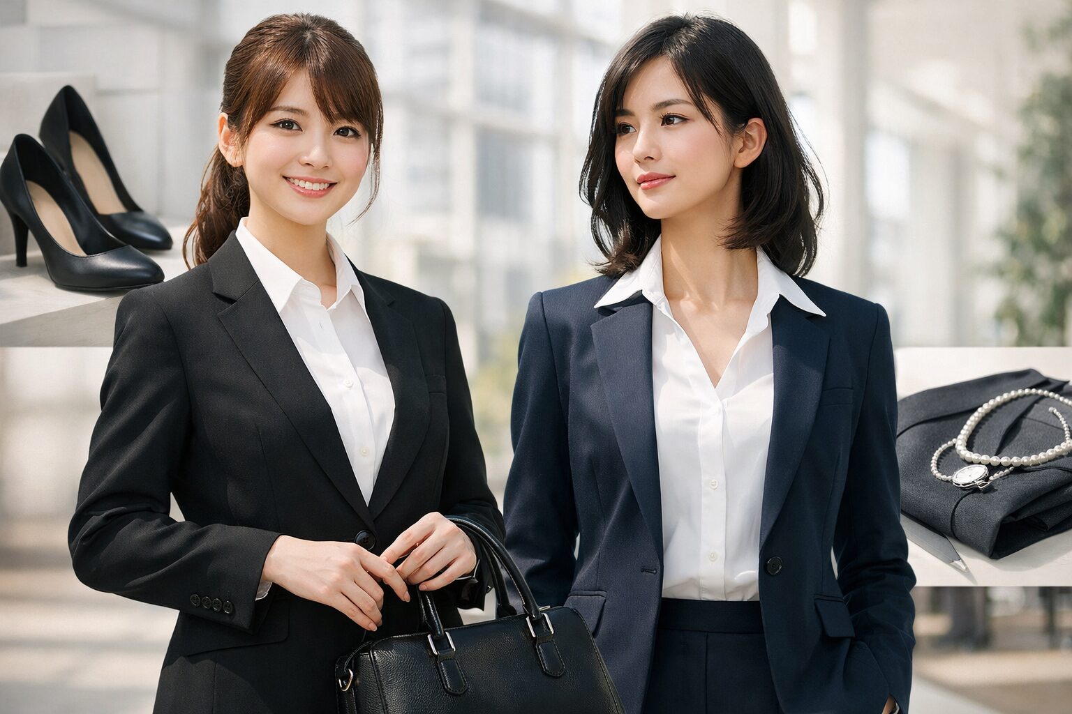 入社式スーツ女性ブラウスの選び方色やマナーを解説