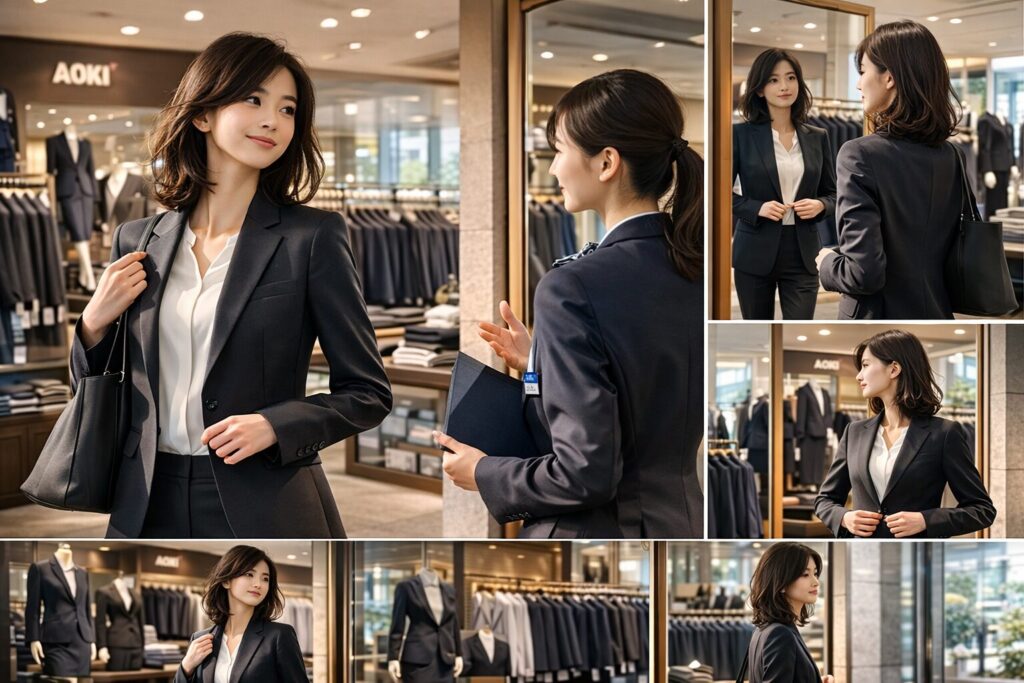 女性の転職スーツはAOKIで買うべきか