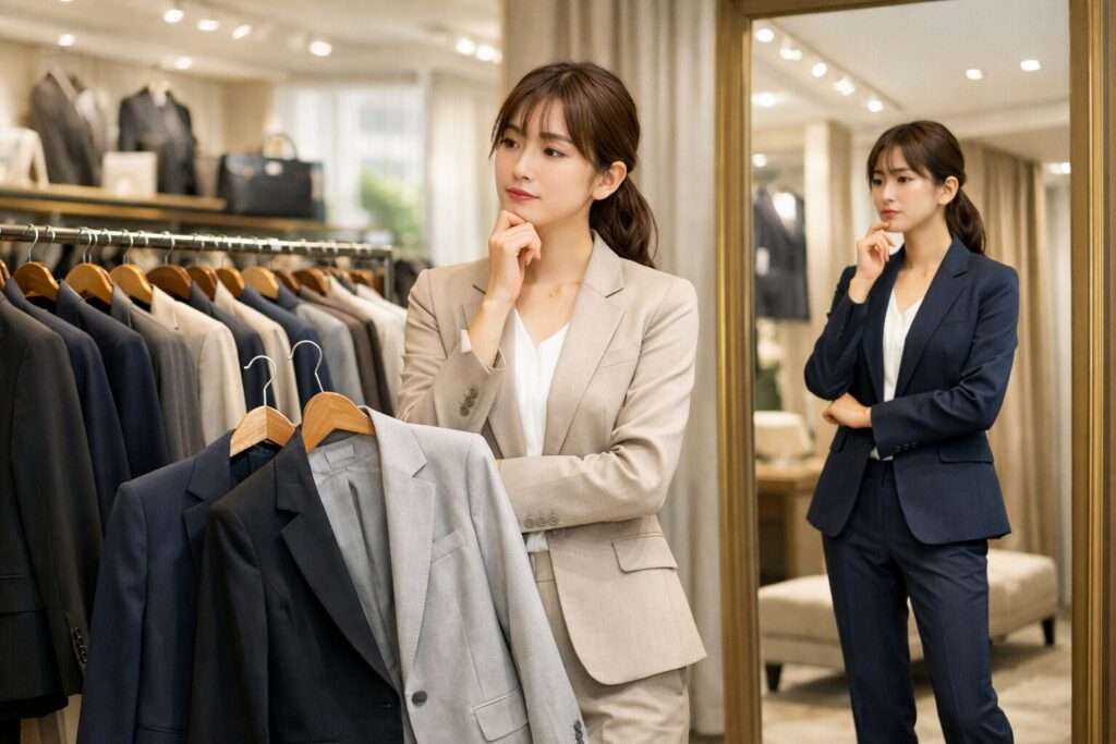 女性の転職スーツは青山で買うべきか