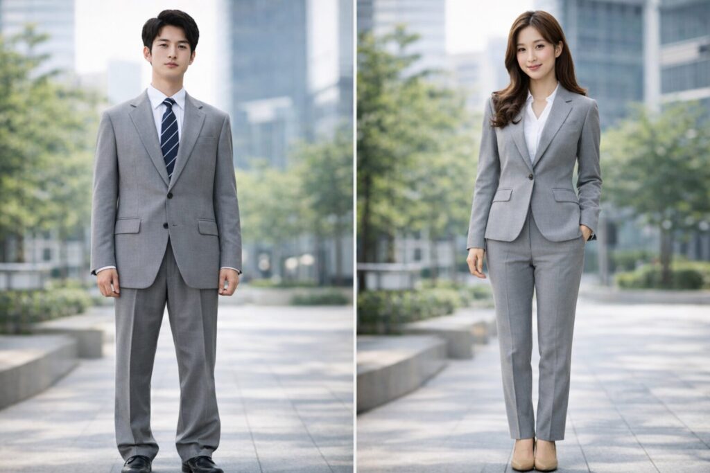 新入社員スーツのサイズ感