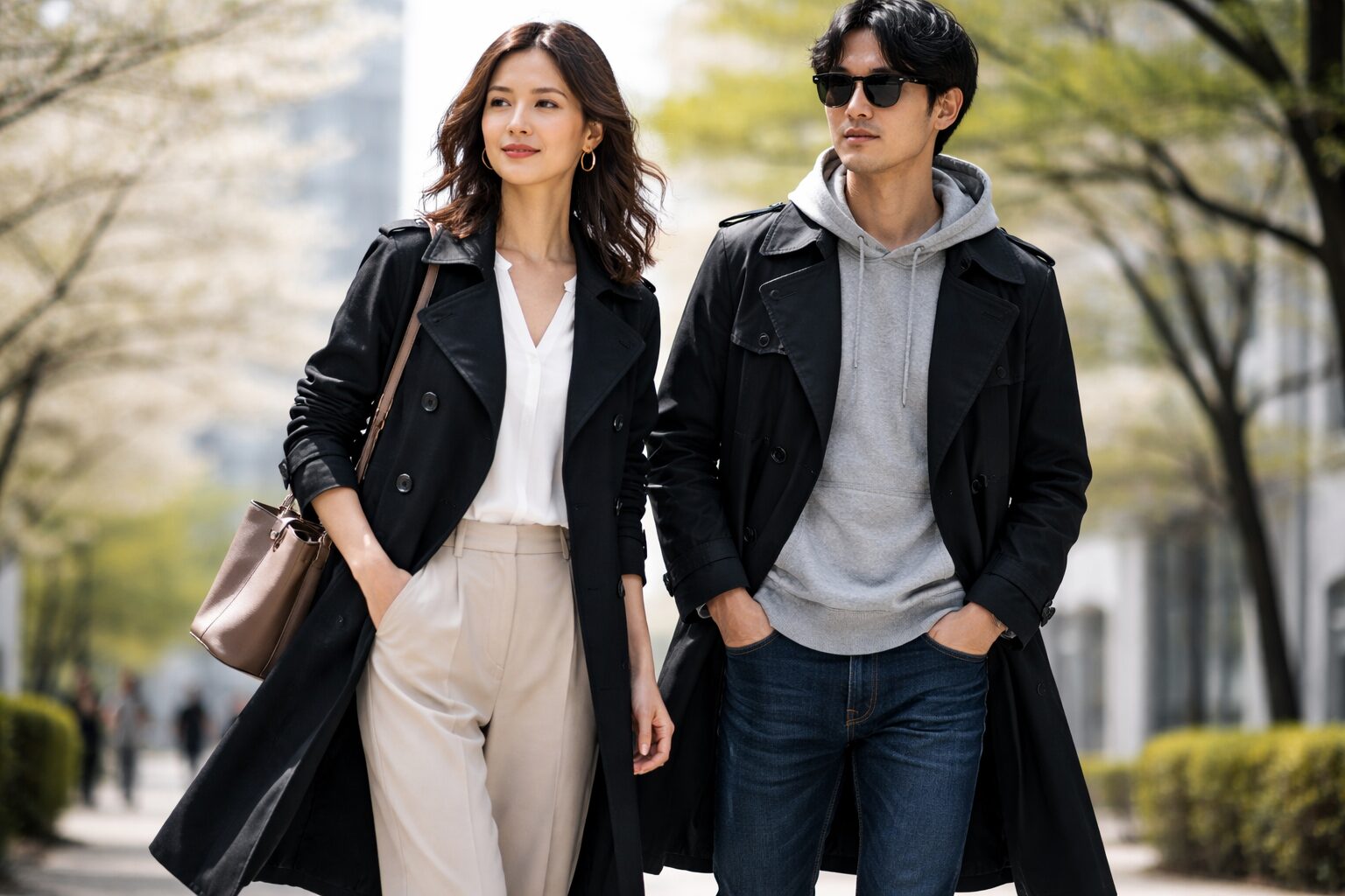 春に黒のトレンチコートはおかしい？違和感の理由と解決コーデ