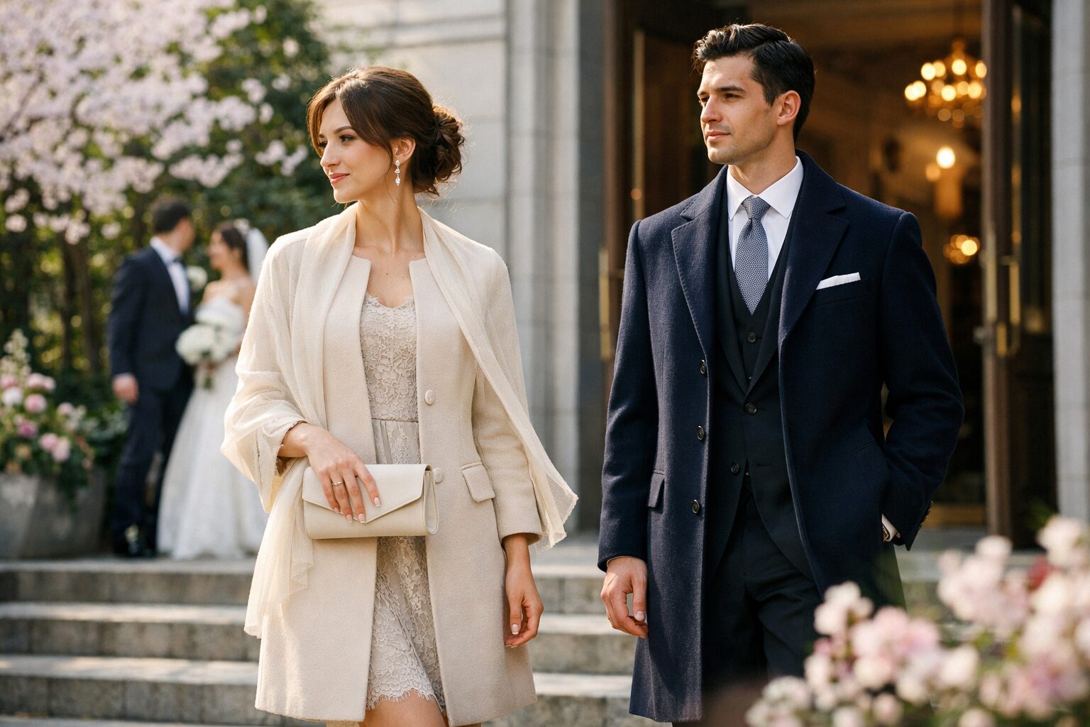 春の結婚式コートの選び方：女性男性別の基本と注意点