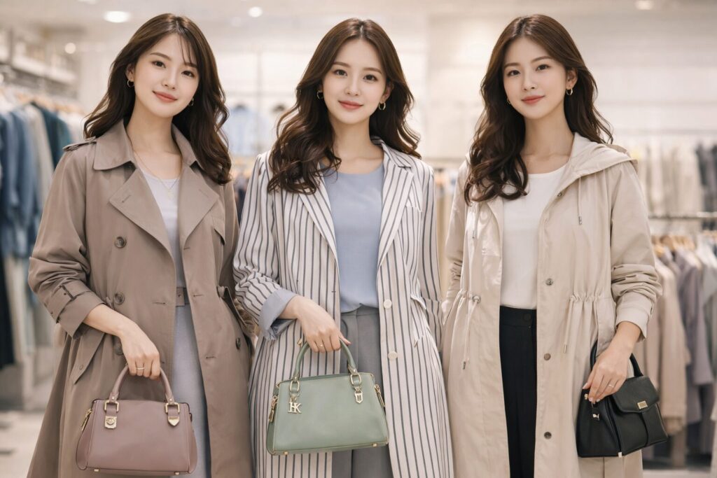 春コートしまむらコラボ比較