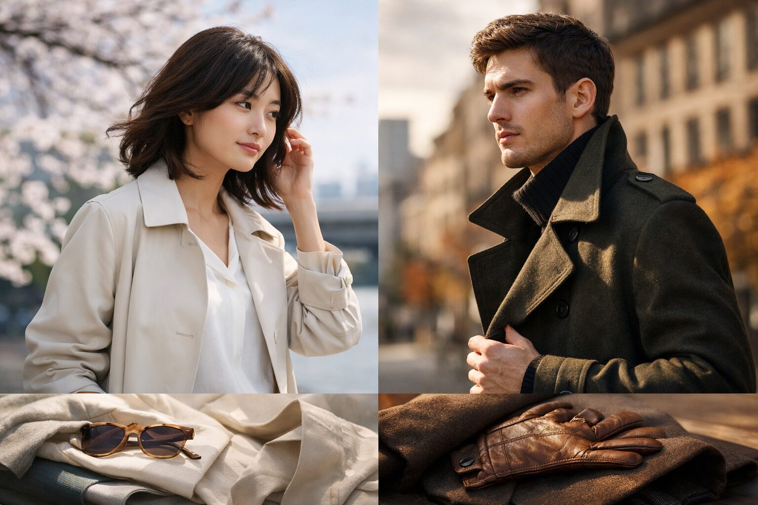 春コートと秋コートの違いを素材色時期で完全解説