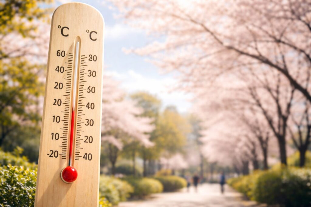 春コートの気温目安は何度？