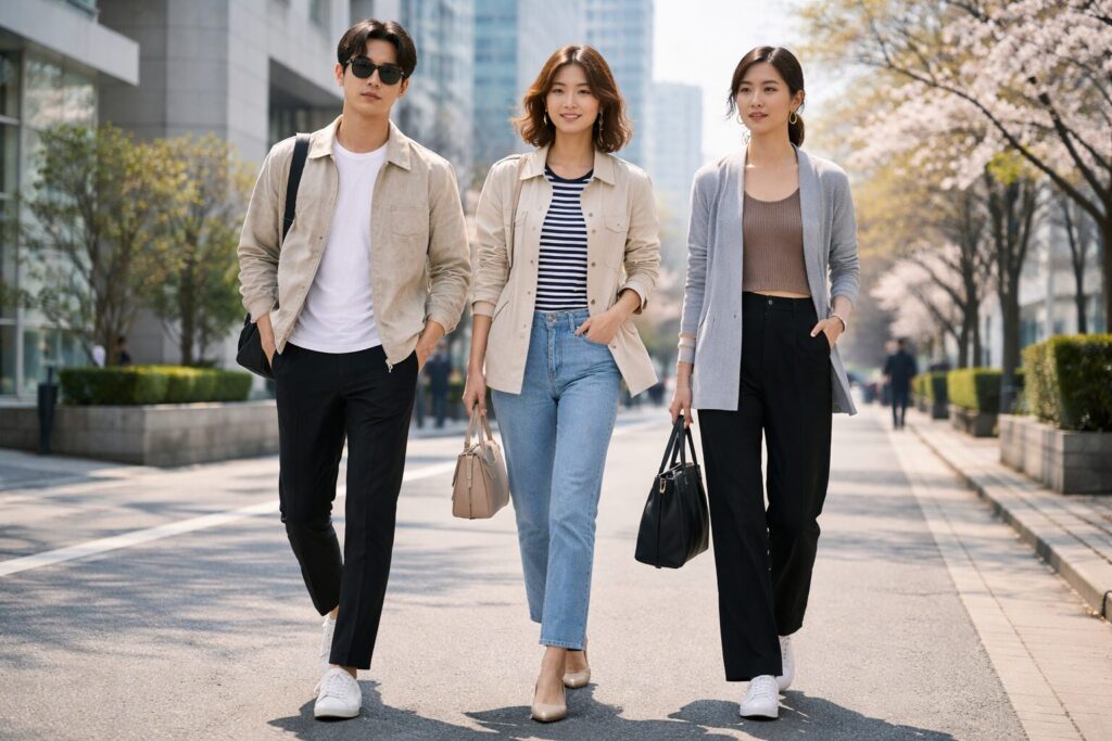 春コート代用できる服装術