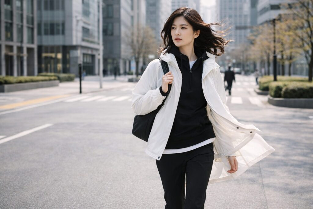 春一番の防風アウター