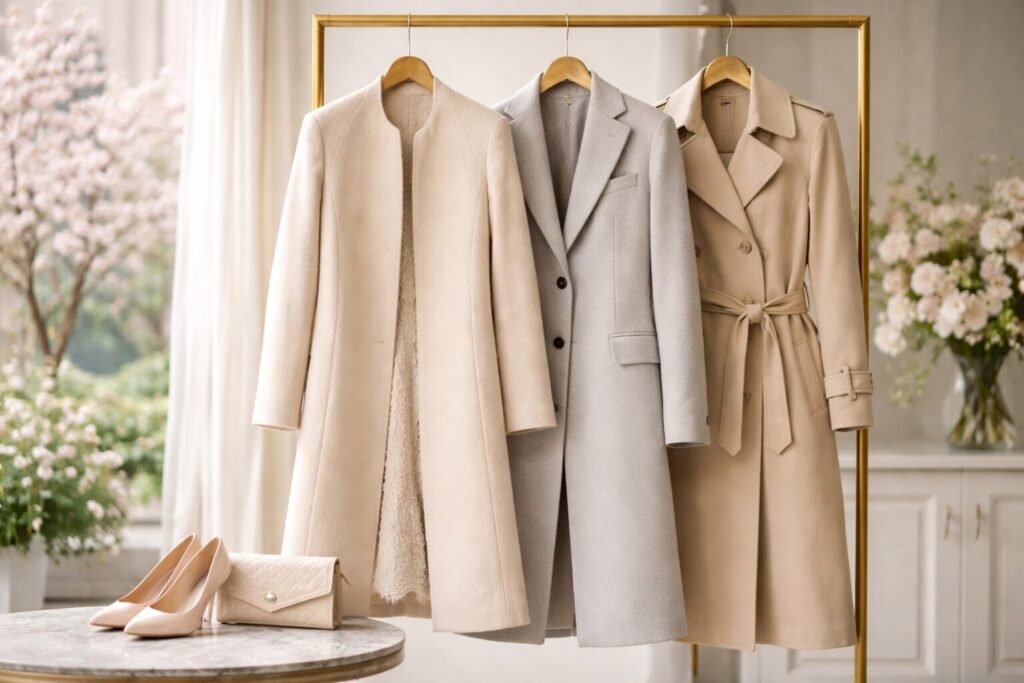結婚式コート春の色とマナー