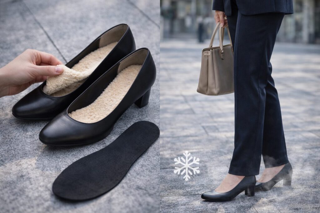 靴と足元の底冷え対策