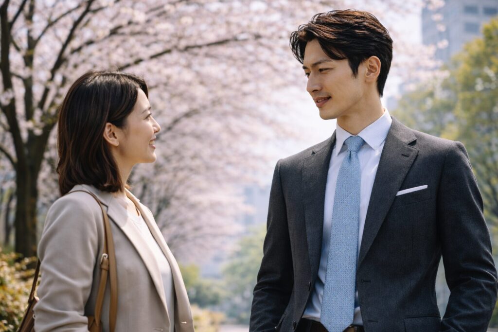 4月に秋冬スーツはありか