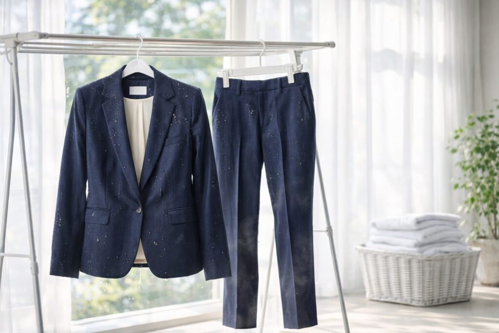 50代向け洗える紺スーツの魅力