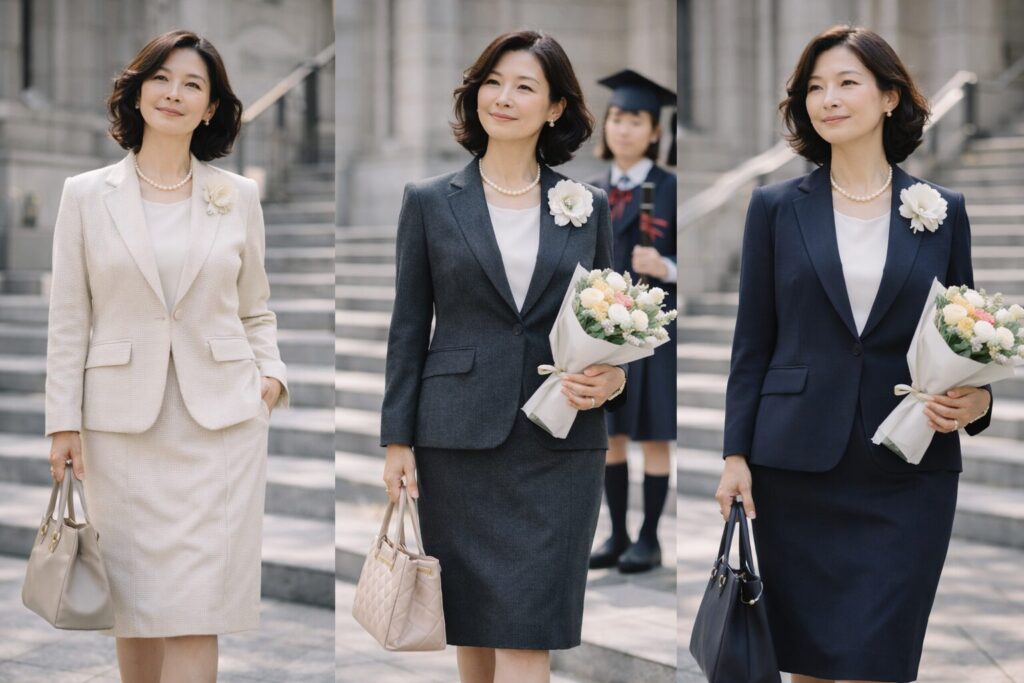 50代女性の卒業式スーツ選び