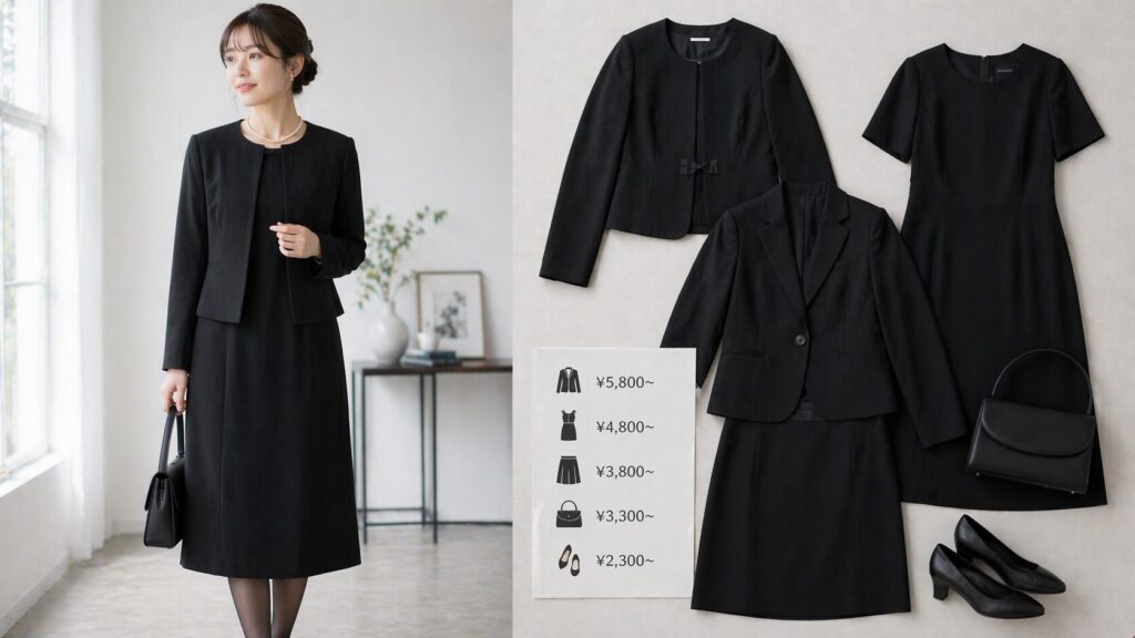 しまむらブラックフォーマル価格相場