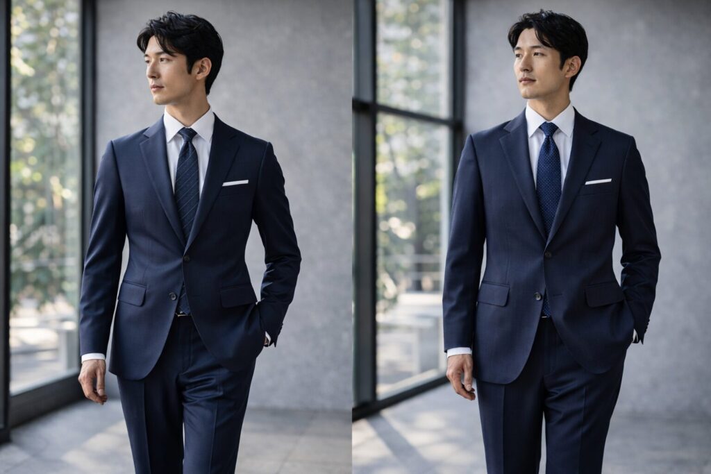 はるやまと青山はサイズ感で比較