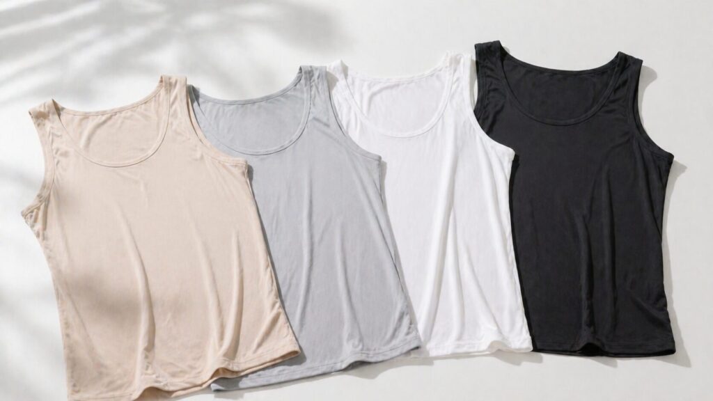 機能性インナーの色選びの例