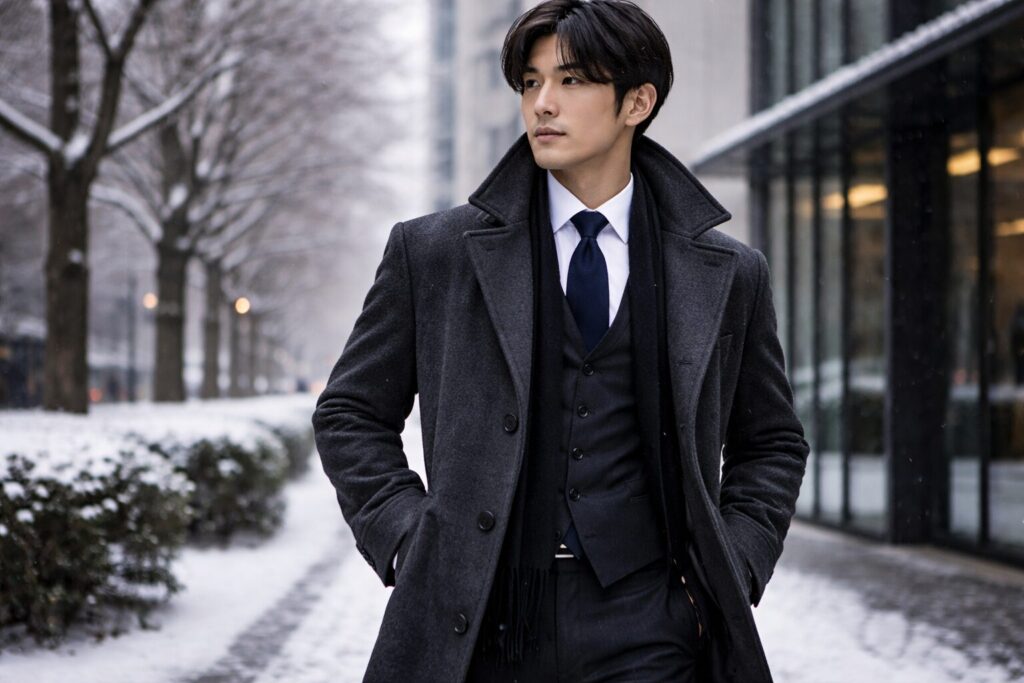 コートで冬に着るコツ