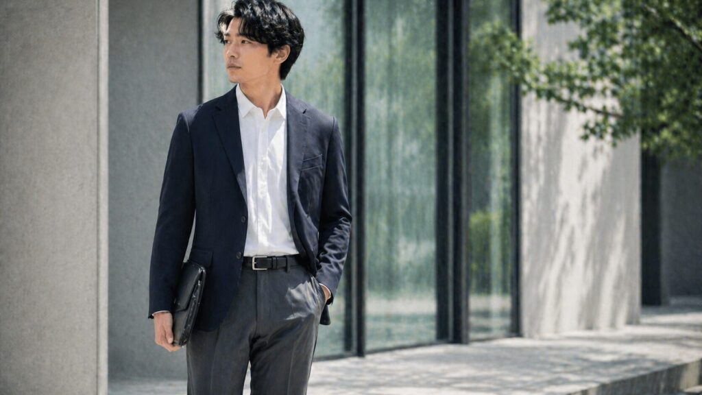 ジャケットで信頼感を出す