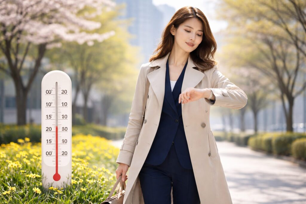 スプリングコートは何月まで