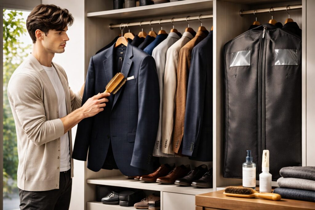 スーツの手入れと保管方法