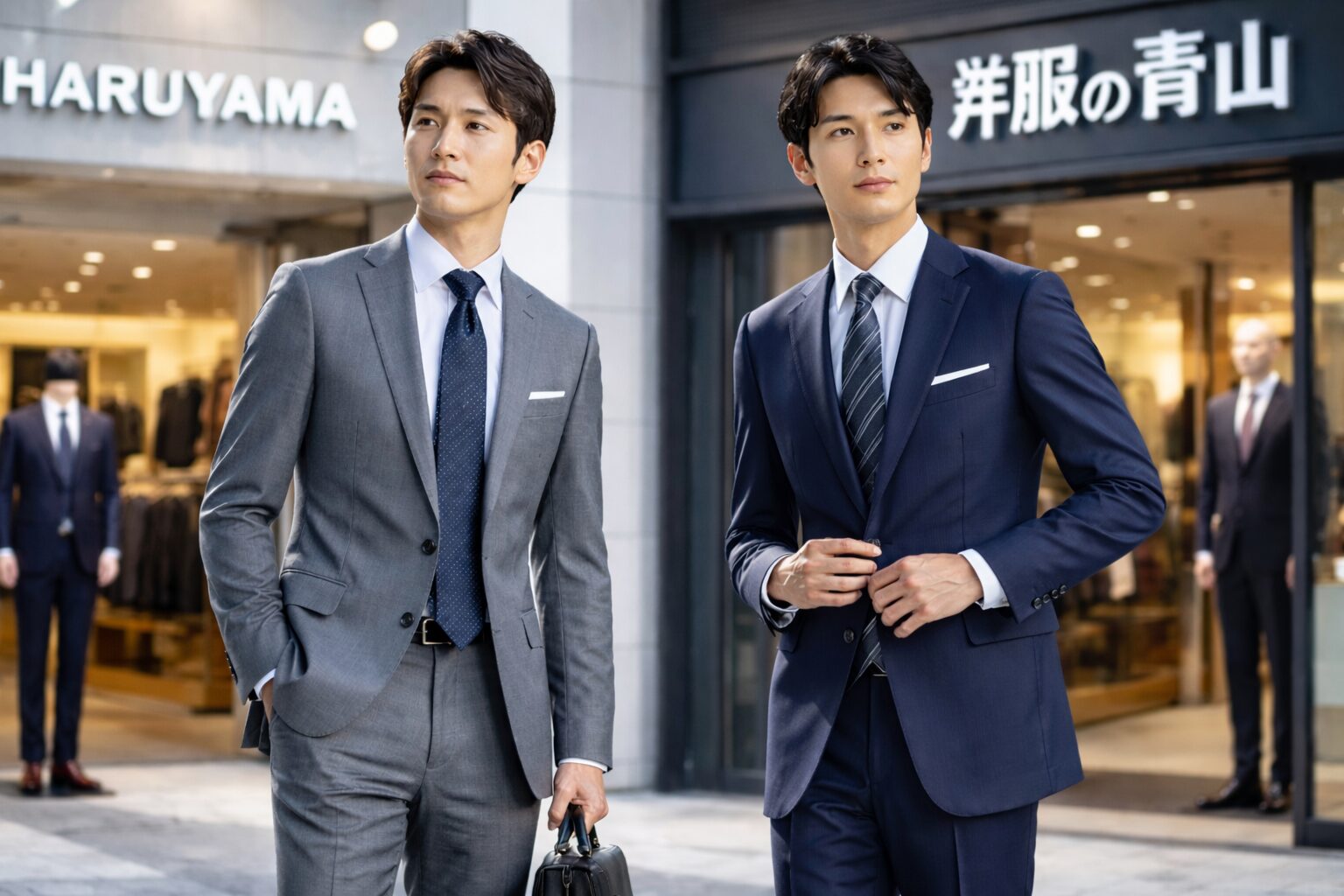 スーツはるやまと青山どっちがおすすめ？価格と品質を比較