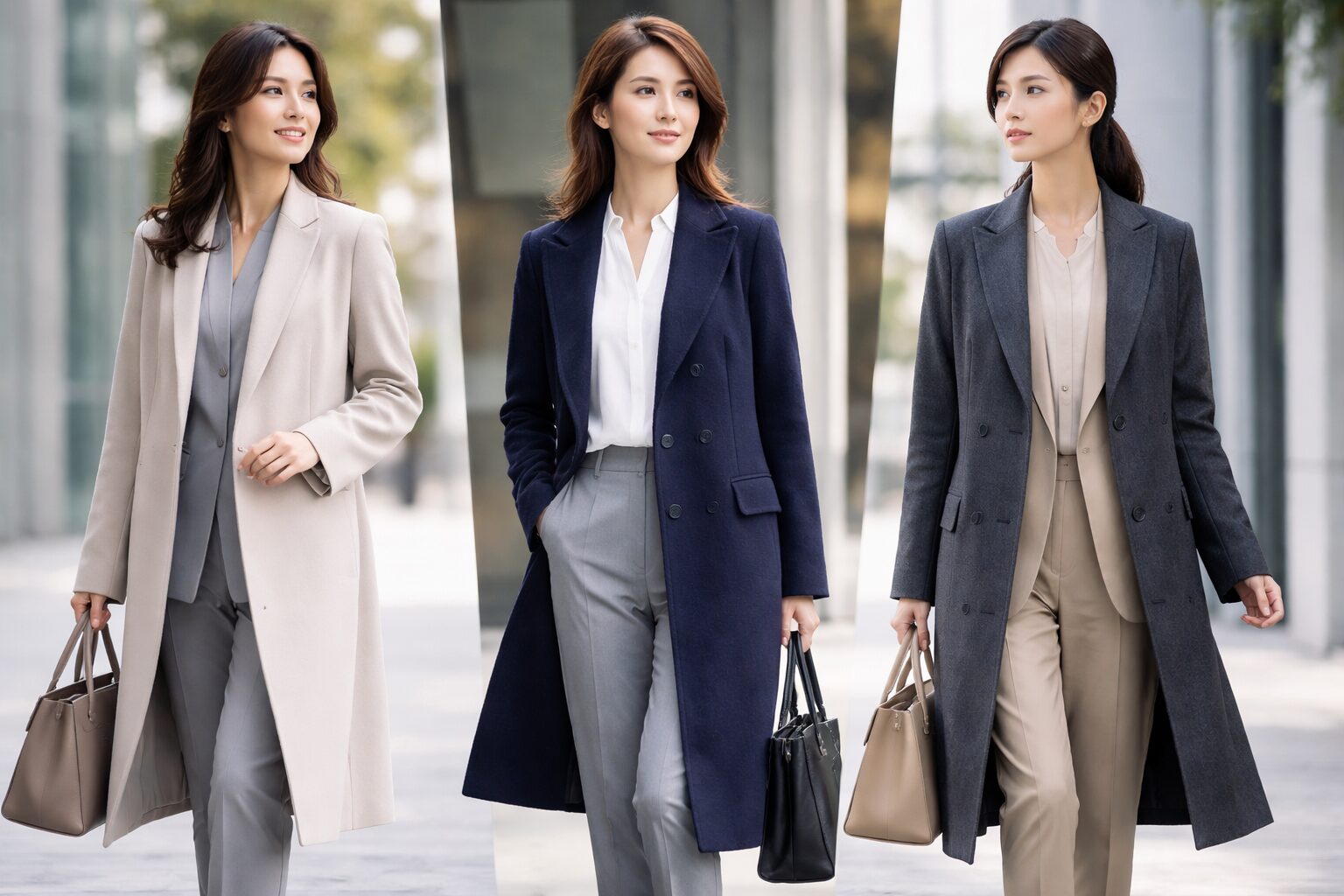 スーツコートでレディースのトレンチ以外の選び方と着こなし術