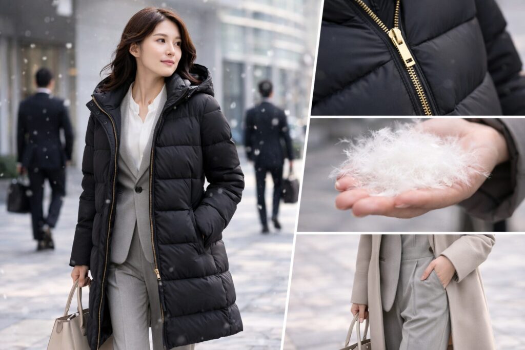 ダウンコートは通勤向き？