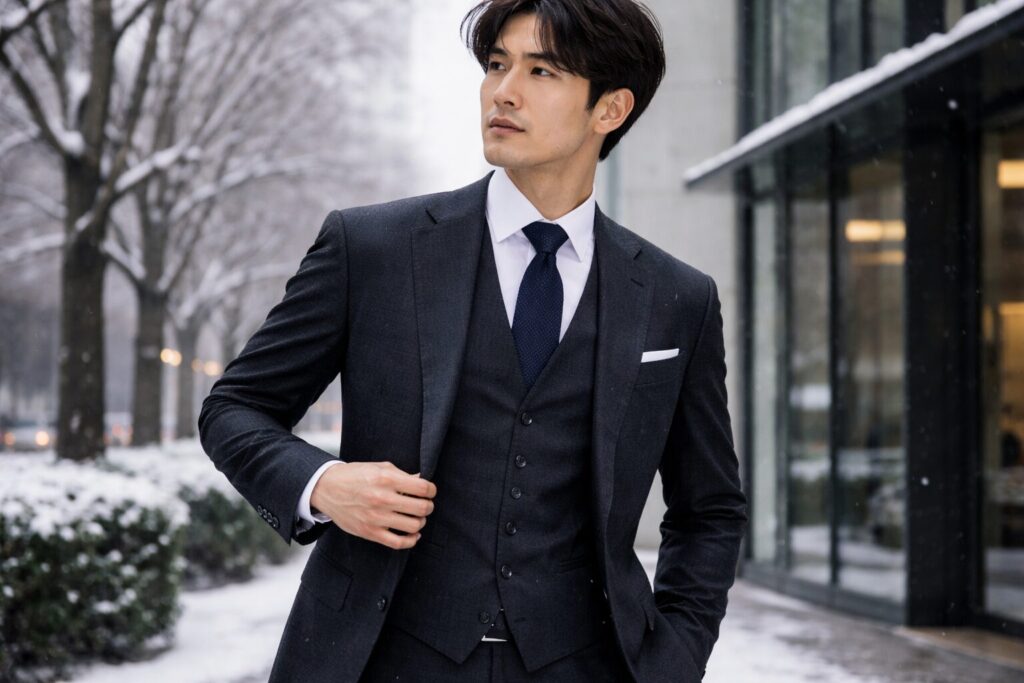 ベストで冬に着る工夫