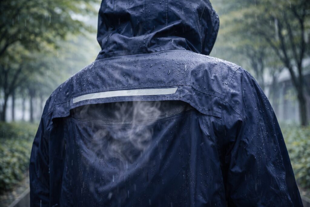 ベンチレーションで涼しい