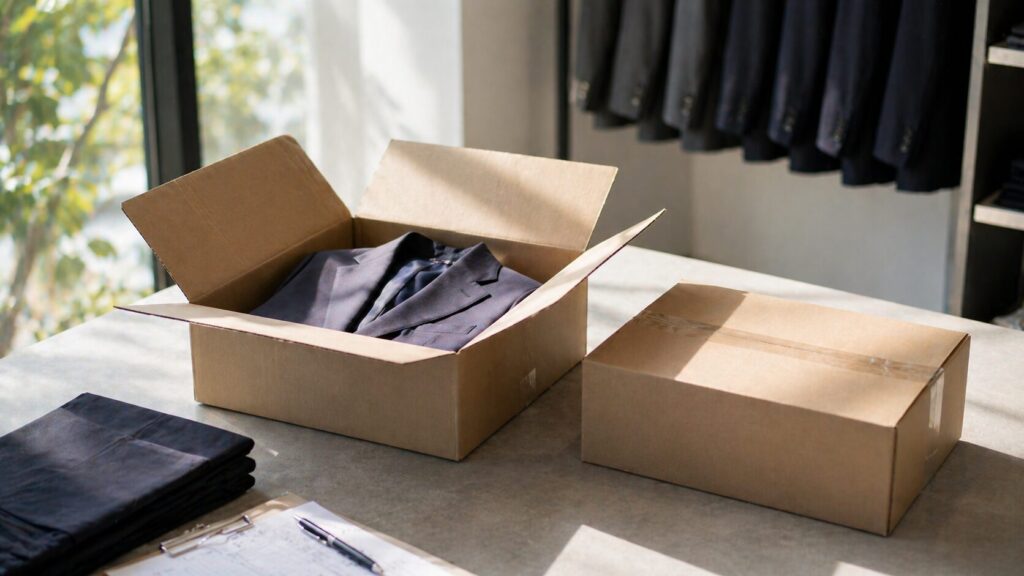 ユニクロスーツオーダーメイド納期と配送