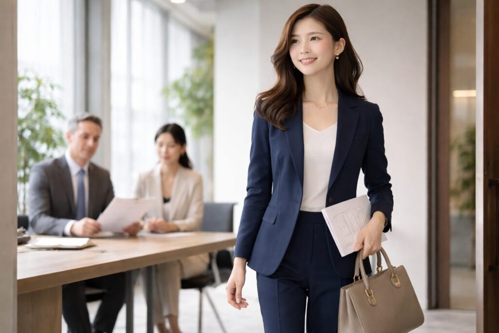 レディーススーツブランド面接
